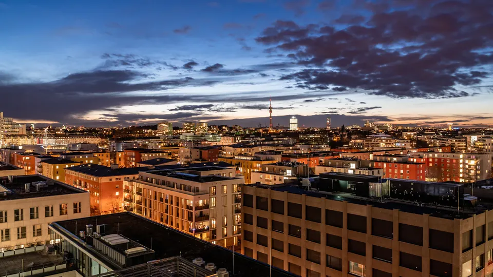 Munich at dusk